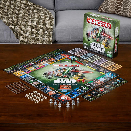 Hasbro Gaming Monopoly: Star Wars Return of The Jedi Board Game for 2-6 Players, Inspired by Return of The Jedi Movie, Game for Families and Kids Ages 8+ (Amazon Exclusive