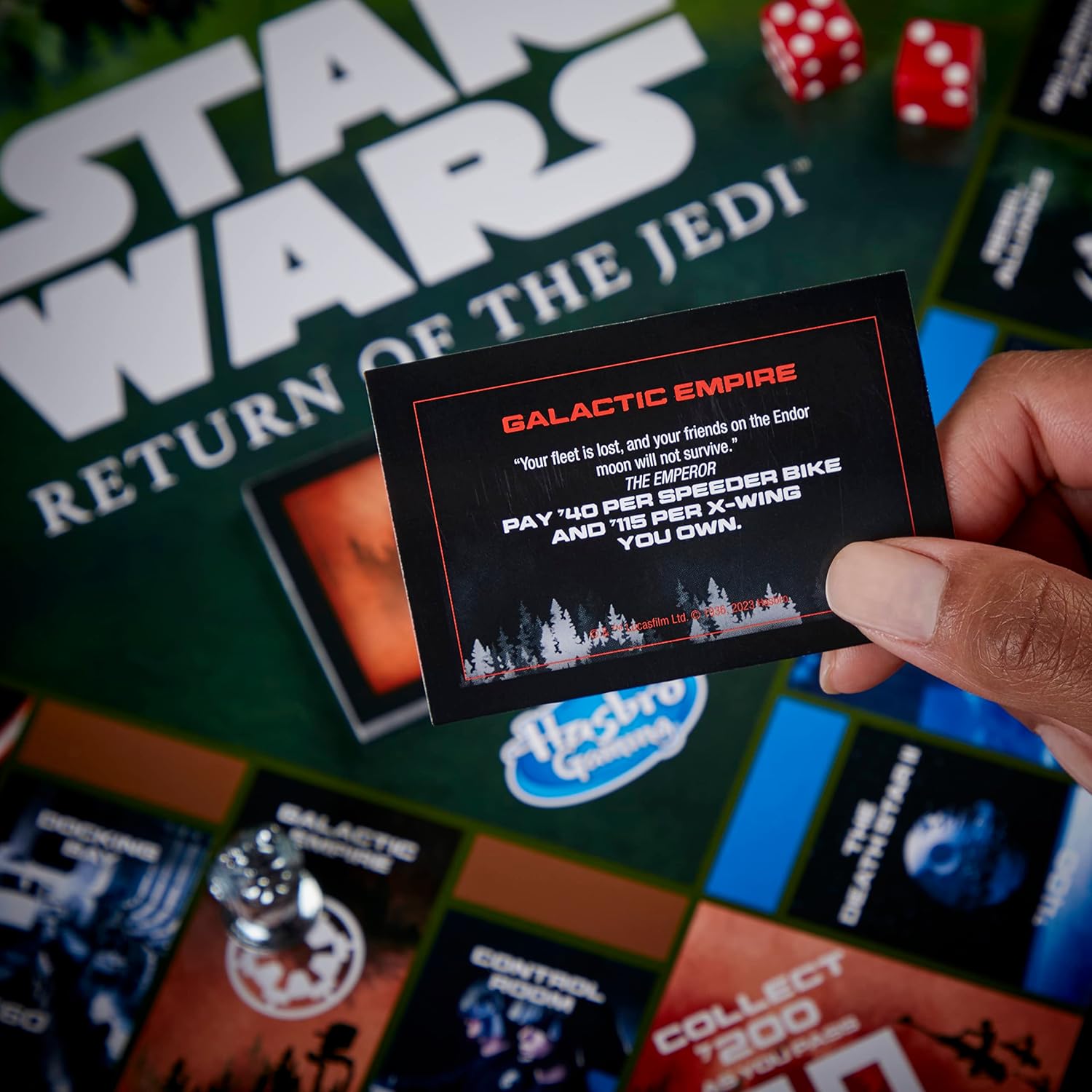 Hasbro Gaming Monopoly: Star Wars Return of The Jedi Board Game for 2-6 Players, Inspired by Return of The Jedi Movie, Game for Families and Kids Ages 8+ (Amazon Exclusive