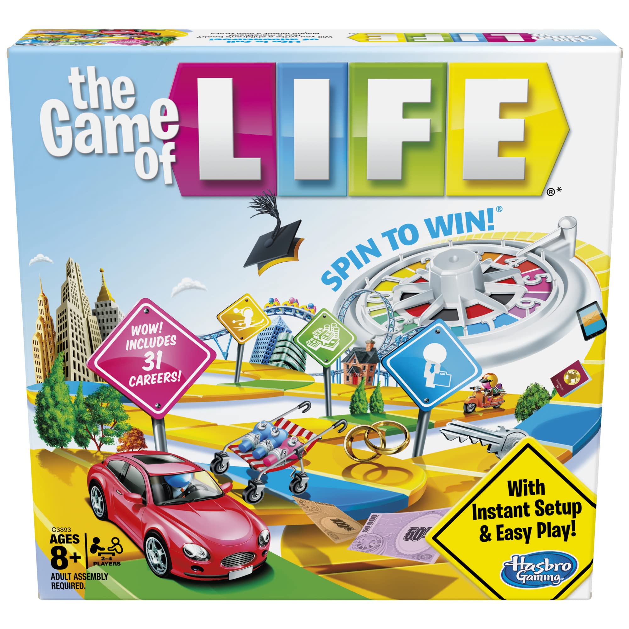 Hasbro C3893 Le Jeu de la Vie (Amazon Exclusive