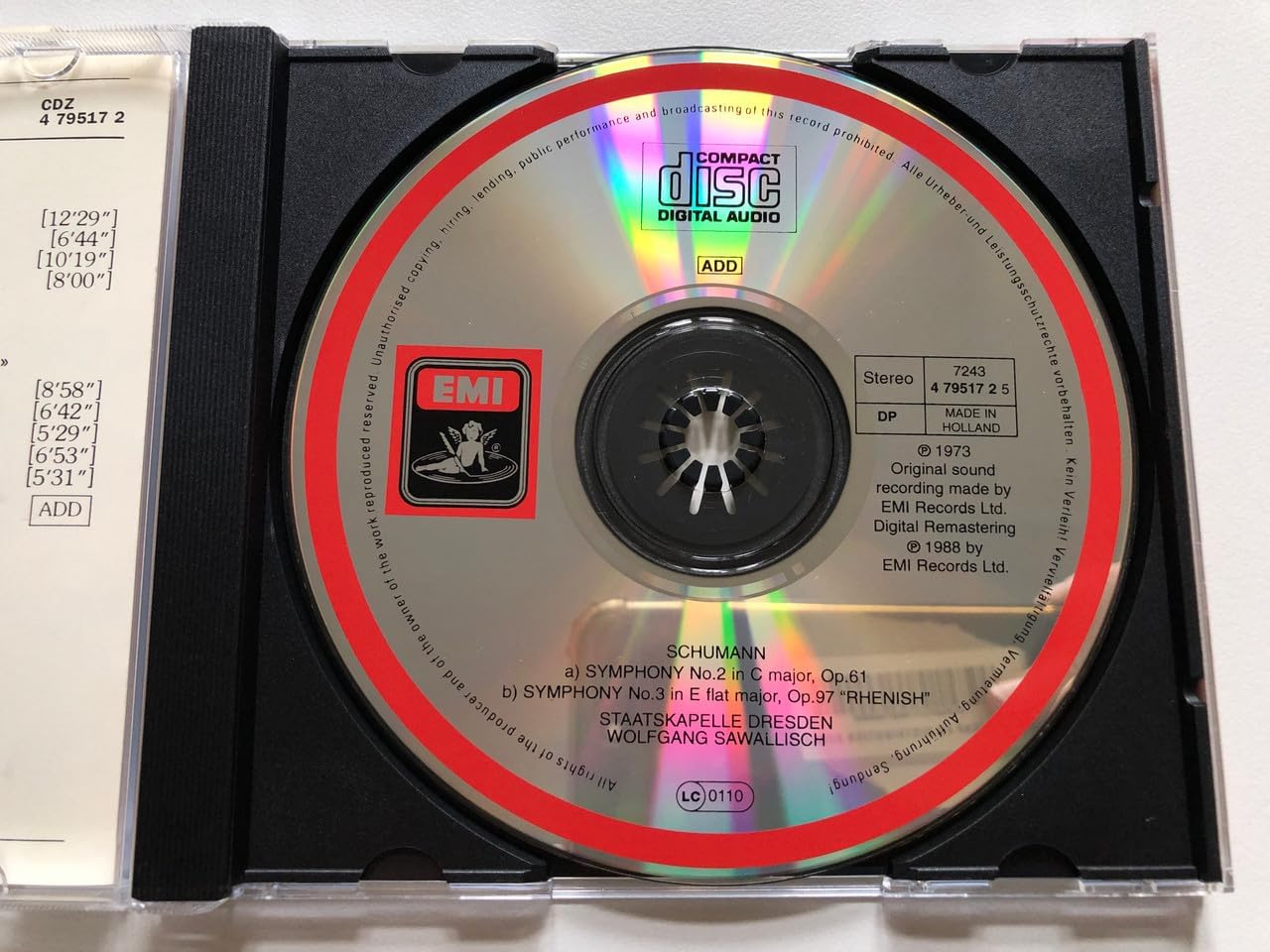 Symphony No. 2 Op. 61 / Symphony No. 3 Op. 97 ``Rhenish``