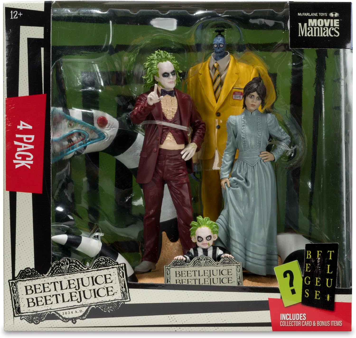 McFarlane Toys - Beetlejuice Beetlejuice Lot de 4 figurines posées de 15,2 cm