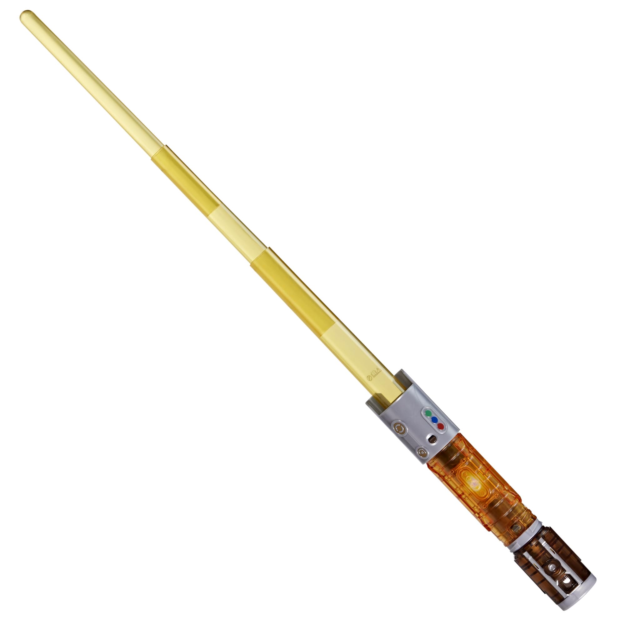 Star Wars Lightsaber Forge Kyber Core Jedi Knight Yord Fandar, Officially Licensed Yellow Customizable Electronic Lightsaber, Toys for 4 Year Old Boys and Girls & Up