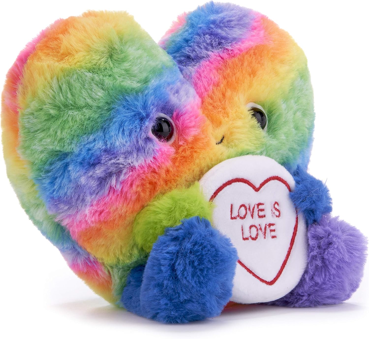 Posh Paws Swizzels Love Hearts Arty the Big Hearty 'Love is Love' Soft Toy 18cm (7 inches), 37513