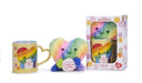 Posh Paws Swizzels Love Hearts Arty The Big Hearty 'Love is Love' 11OZ Mug & Plush Gift Set, Yellow, 37745