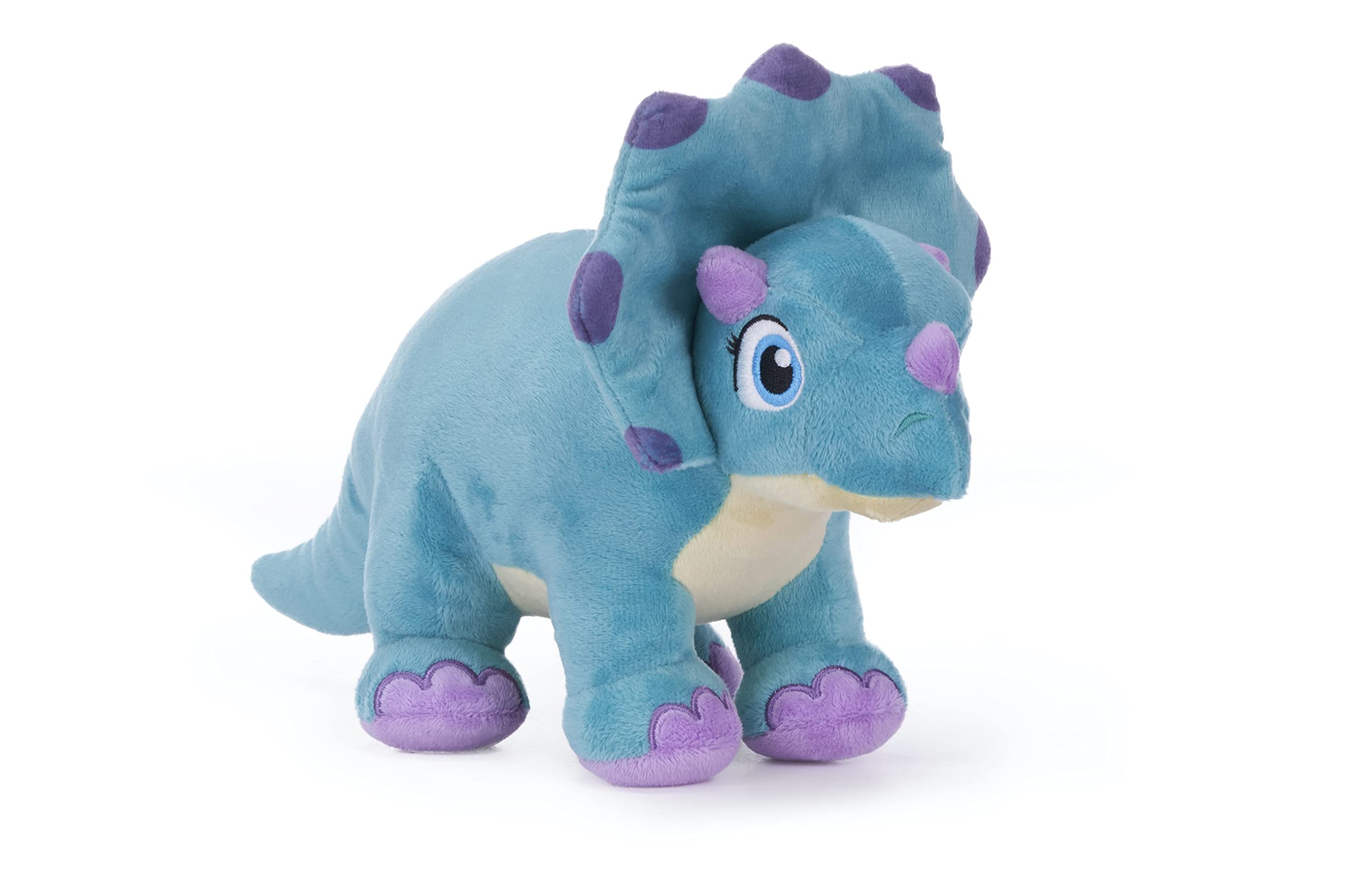 Posh Paws Dinky Dinosaurs 25CM (10-Inch) Triceratops Dinosaur Soft Toy