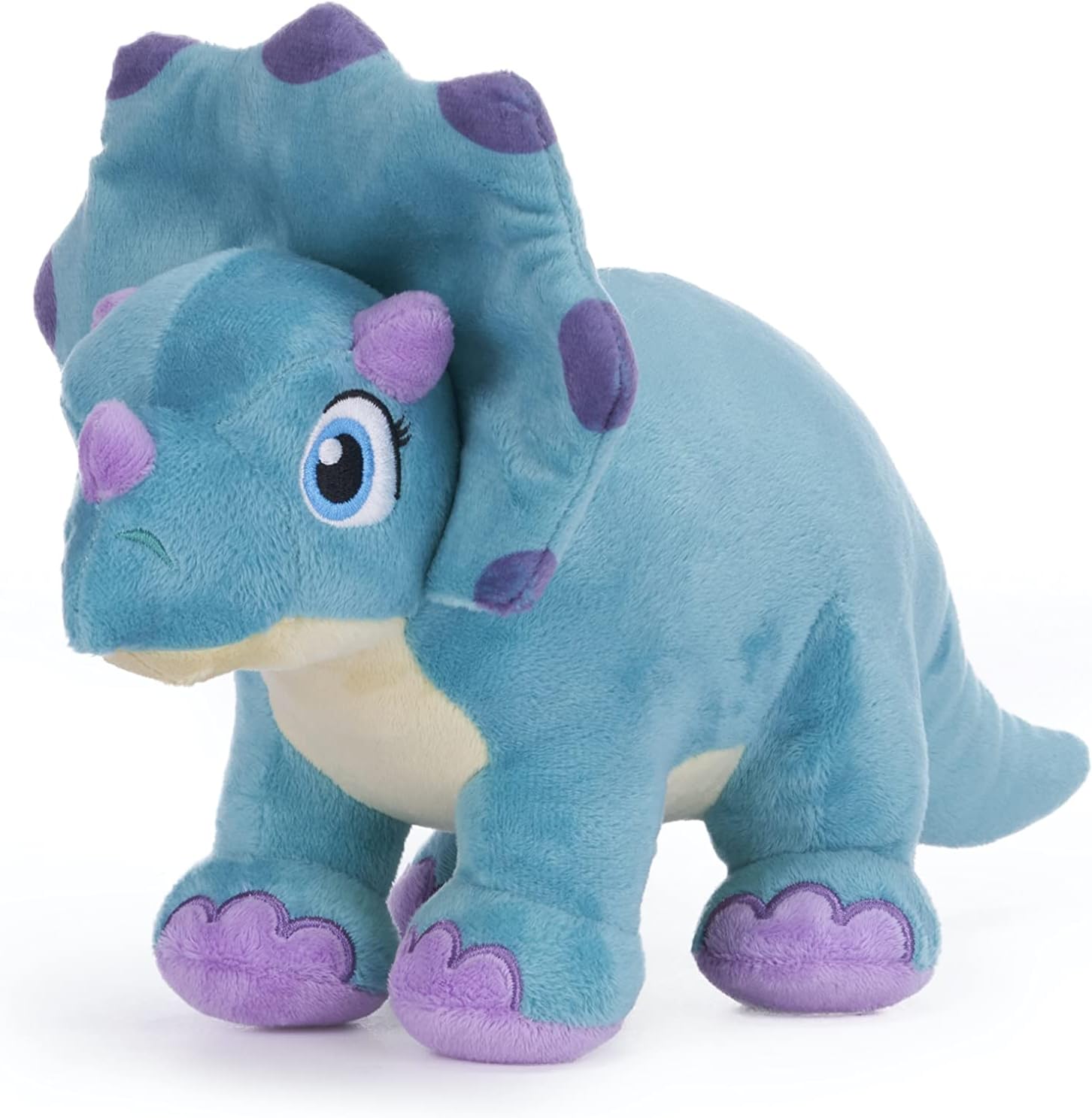 Posh Paws Dinky Dinosaurs 25CM (10-Inch) Triceratops Dinosaur Soft Toy