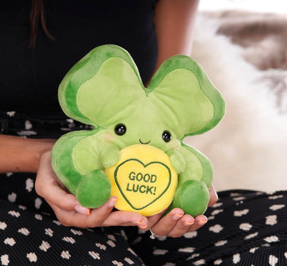 Swizzels Love Hearts - Peluche de trébol de buena suerte (18 cm