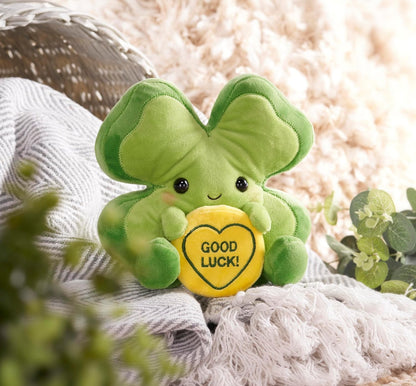 Swizzels Love Hearts - Peluche de trébol de buena suerte (18 cm