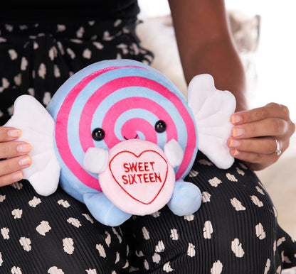 Swizzels Love Hearts 7" (18cm) "Sweet Sixteen" Sweet Plush Soft Toy