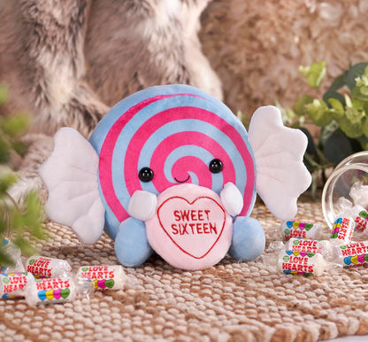 Swizzels Love Hearts 7" (18cm) "Sweet Sixteen" Sweet Plush Soft Toy