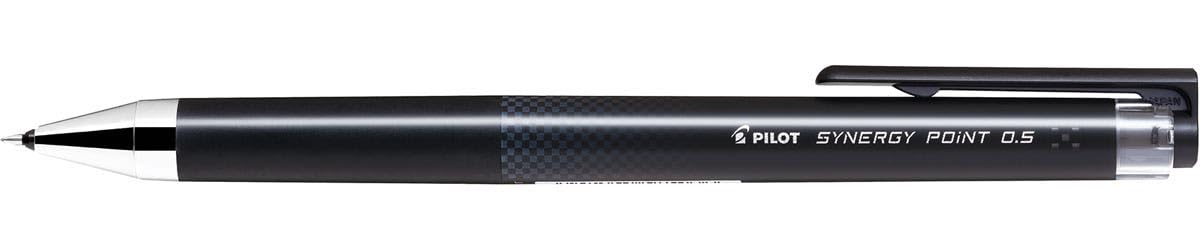 Penna pilot synergy point ritrattil fissaggio in gomma inchiostro gel 0,5 mm nero