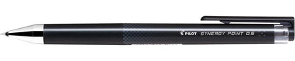 Penna pilot synergy point ritrattil fissaggio in gomma inchiostro gel 0,5 mm nero