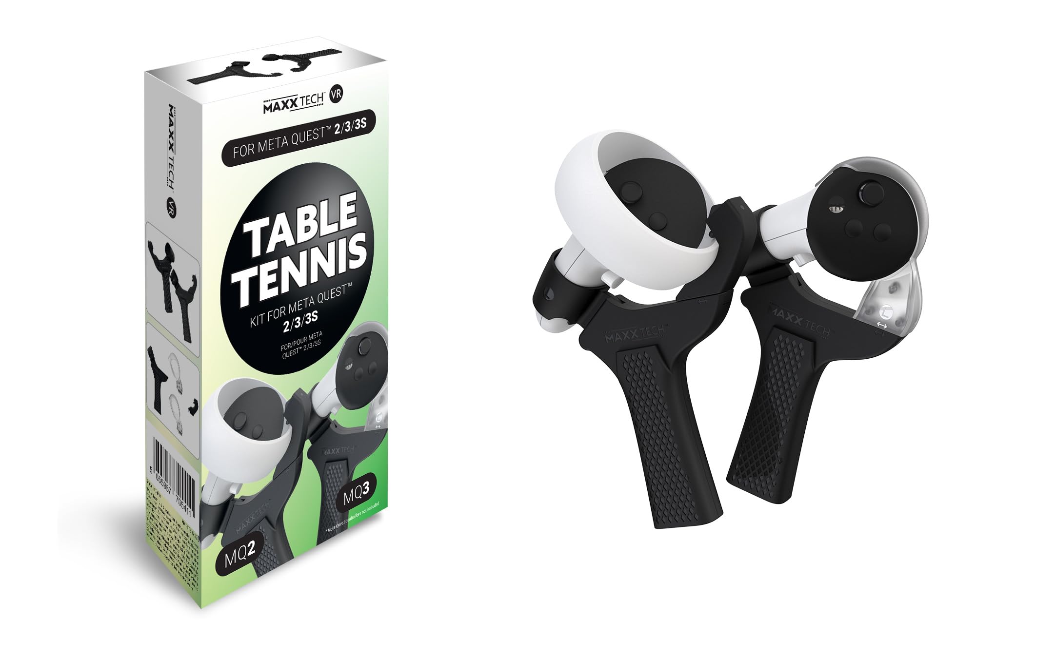 Maxx Tech Tip Top Table Tennis Kit For Nintendo Switch - Includes 2x table tennis bats, an adjustable net, a ping-pong ball and a digital game code for the Tip Top Table Tennis game