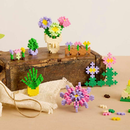 PLUS PLUS - Learn to Build - Floristería - 600 Piezas - Bloques de construcción, Juguetes educativos para niños, Viajes, Juguetes de Viaje, Fabricados en Dinamarca