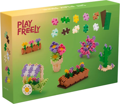 PLUS PLUS - Learn to Build - Floristería - 600 Piezas - Bloques de construcción, Juguetes educativos para niños, Viajes, Juguetes de Viaje, Fabricados en Dinamarca