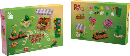PLUS PLUS - Learn to Build - Floristería - 600 Piezas - Bloques de construcción, Juguetes educativos para niños, Viajes, Juguetes de Viaje, Fabricados en Dinamarca
