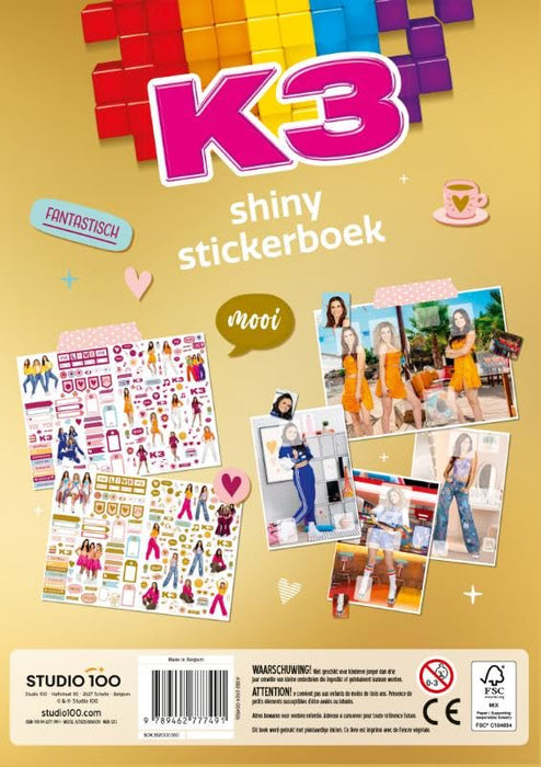 Studio 100 - K3 Stickerboek - Shiny Stickers