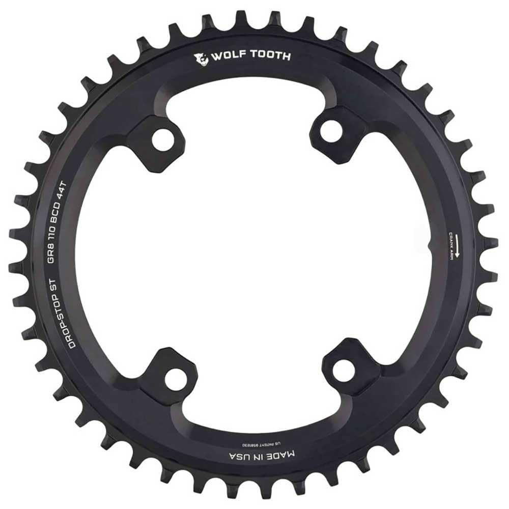 Wolf Tooth 110 BCD - Plato asimétrico de 4 pernos para manivelas GRX Drop-Stop ST