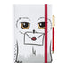 Grupo Erik Notizbuch mit Stift Harry Potter Hedwig Notizbuch A5 Weiß - Notizbuch Klein - Reisetagebuch zum selberschreiben Bullet Journal Dotted A5 Tagebuch Mädchen und Jungen Harry Potter Merch