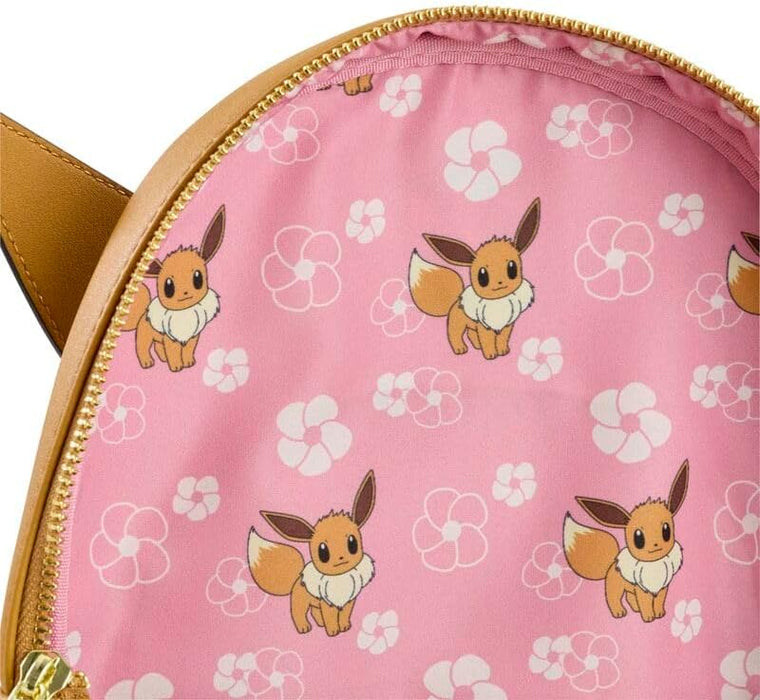 Loungefly Pokemon - Eevee - Mini Backpack - Premium Vegan Leather - Gift Idea - Official Merchandise - for Boys, Girls Men and Women - Anime Fans