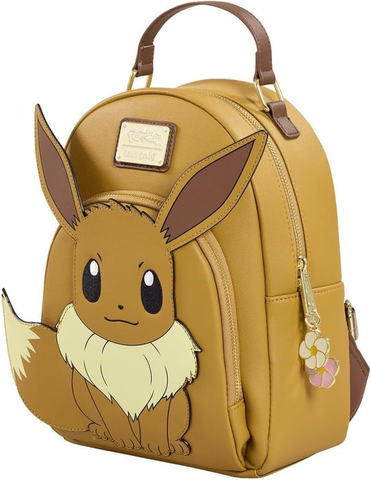 Loungefly Pokemon - Eevee - Mini Backpack - Premium Vegan Leather - Gift Idea - Official Merchandise - for Boys, Girls Men and Women - Anime Fans