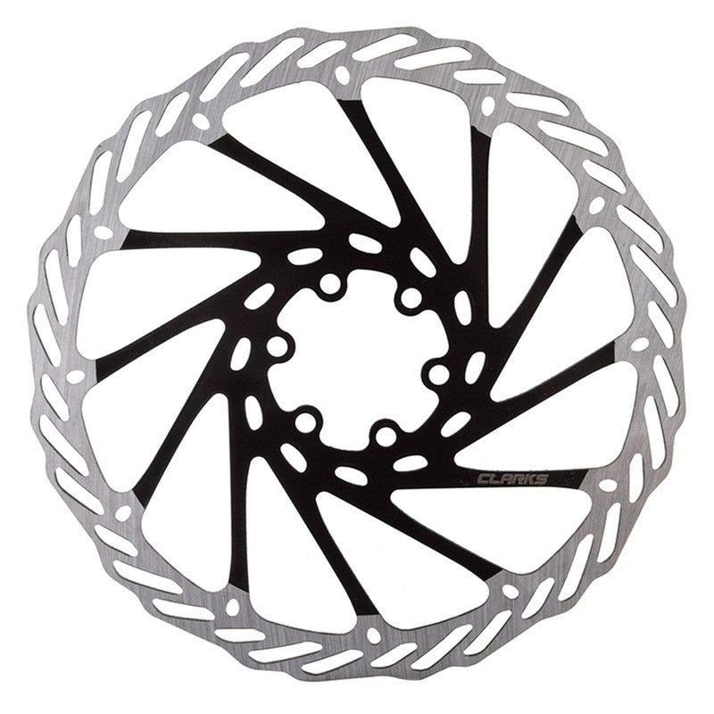 Clarks Motodak 160mm Floating Rotor - Universal Stainless Steel Rotor with Alloy Carrier for Brake Systems on Mountain Bikes (MTB), Hybrid and Road Bikes