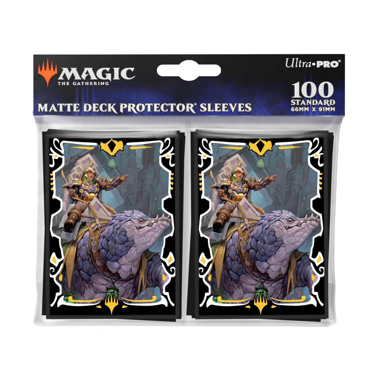 Ultra PRO - Tarkir Dragonstorm Felothar The Steadfast (Abzan Armor Commander Deck) 100ct Deck Protector Sleeves for Magic: The Gathering | Accessori per la raccolta magica MTG Protezione carte TCG