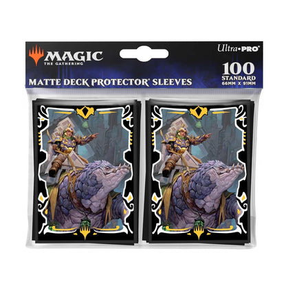 Ultra PRO - Tarkir Dragonstorm Felothar The Steadfast (Abzan Armor Commander Deck) 100ct Deck Protector Sleeves for Magic: The Gathering | Accessori per la raccolta magica MTG Protezione carte TCG