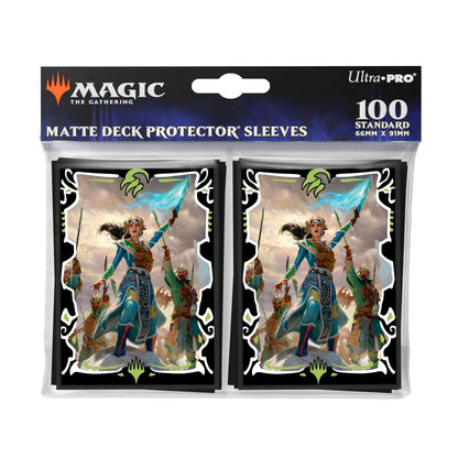 Ultra PRO - Tarkir Dragonstorm 100ct Deck Protector Sleeves Temur Commander for Magic: The Gathering