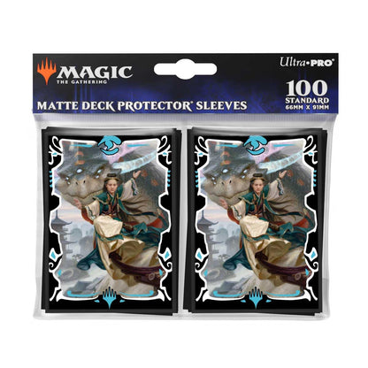 Ultra PRO - Tarkir Dragonstorm 100ct Deck Protector Sleeves Jeskai Commander for Magic: The Gathering