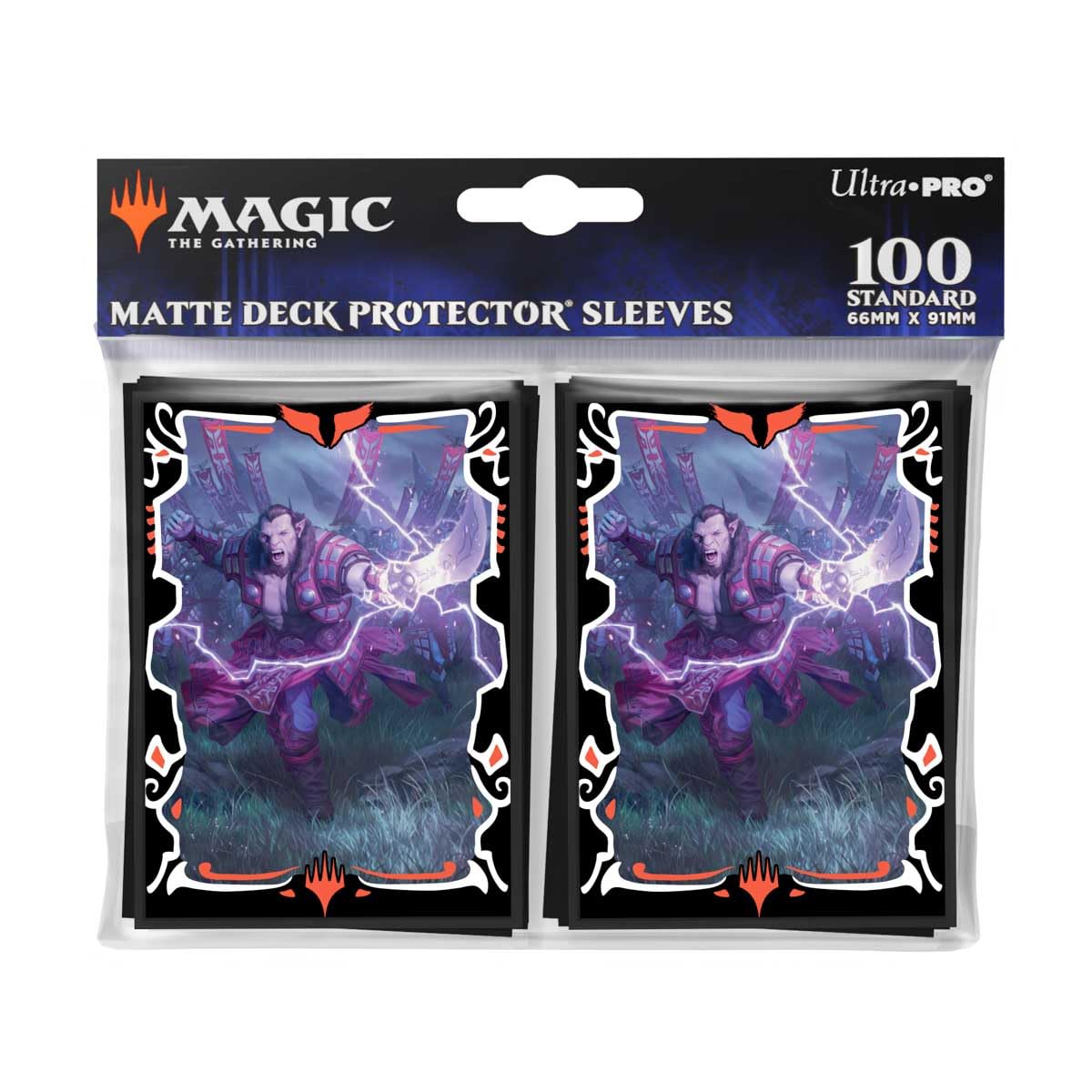 Ultra PRO - Tarkir Dragonstorm 100ct Deck Protector Sleeves Mardu Commander for Magic: The Gathering
