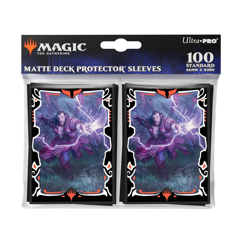 Ultra PRO - Tarkir Dragonstorm 100ct Deck Protector Sleeves Mardu Commander for Magic: The Gathering
