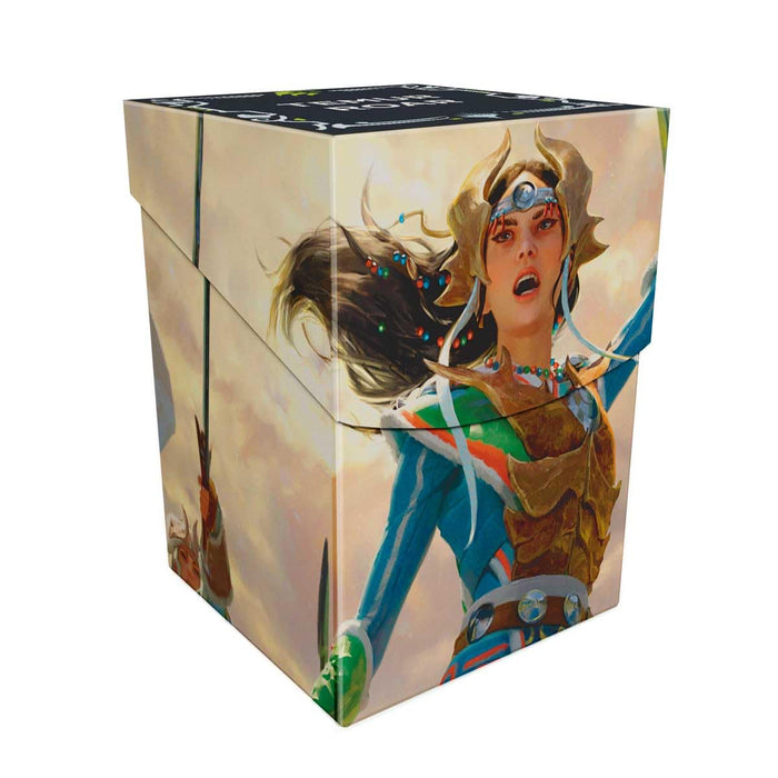 Ultra Pro - Tarkir Dragonstorm Eshki, Temur’s Roar/Ureni of the Unwritten (Temur Roar Commander Deck) 100+ Deck Box for Magic: The Gathering | Magic Gathering deck box MTG storage case TCG holder