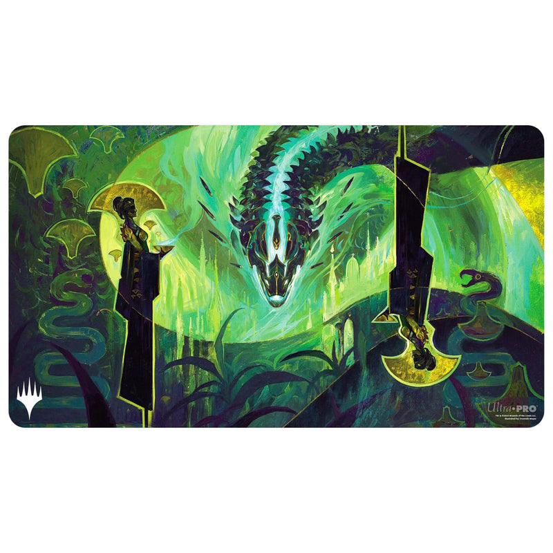 Ultra PRO - Tarkir Dragonstorm Emergent Ultimatum Playmat for Magic: The Gathering | Tapete de mesa para juegos, accesorio de juego de cartas, tapete de juego TCG, tapete de juego de mesa, tapete de