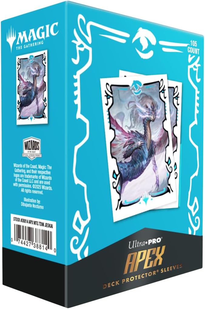 Ultra PRO - Tarkir Dragonstorm 105ct Apex Deck Protector Sleeves Jeskai for Magic: The Gathering