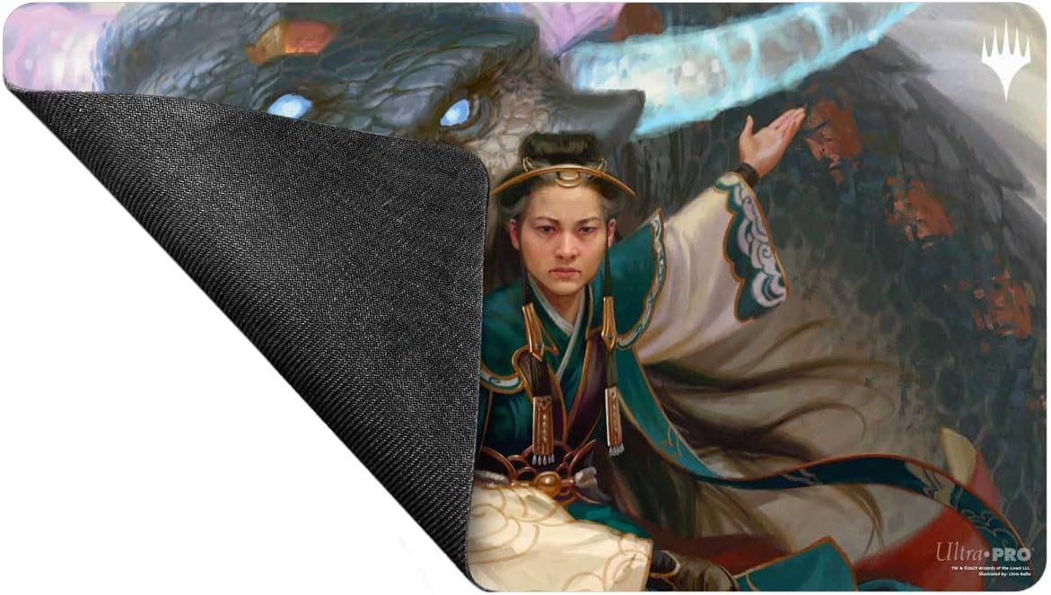 Ultra PRO - Tarkir Dragonstorm Shiko y Narset, Unified (Jeskai Striker Commander Deck) Tapete de juego para Magic: The Gathering | Tapete de mesa para juegos, accesorio de juego de cartas, tapete de