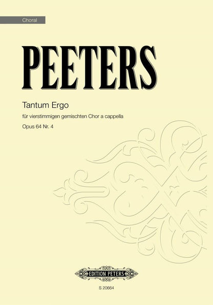 Peeters: Tantum Ergo, Op. 64 No.4 (Mixed Voice Choir) (S20664