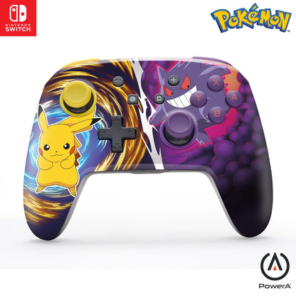 Powera Enhanced Wireless Controller For Nintendo Switch - Pikachu Vs. Gengar