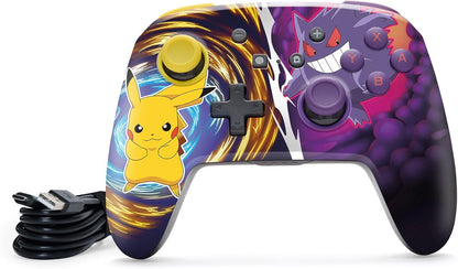 Powera Enhanced Wireless Controller For Nintendo Switch - Pikachu Vs. Gengar