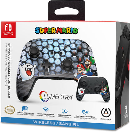 Powera - Enhanced Wireless Controller – Mario Peek-A-Boo (Lumectra)/ Nintendo Switch