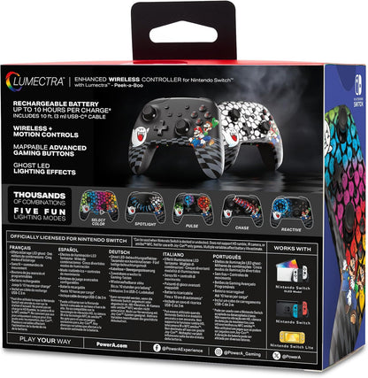 Powera - Enhanced Wireless Controller – Mario Peek-A-Boo (Lumectra)/ Nintendo Switch