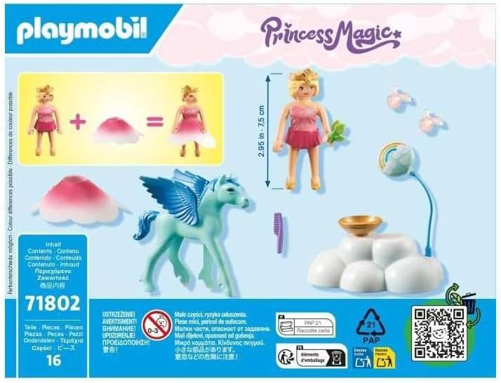 PLAYMOBIL 71802 Prinses en gevleugelde veulen met wolk