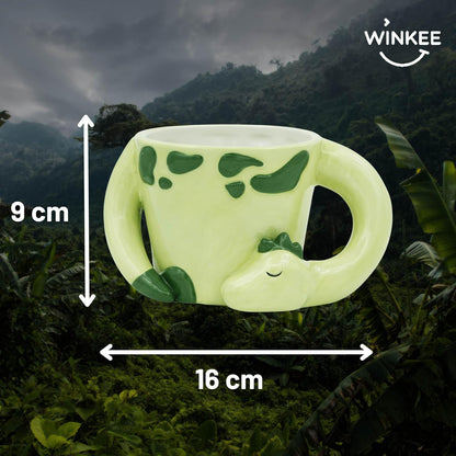Winkee - Sleeping Dino Mug - Light Green