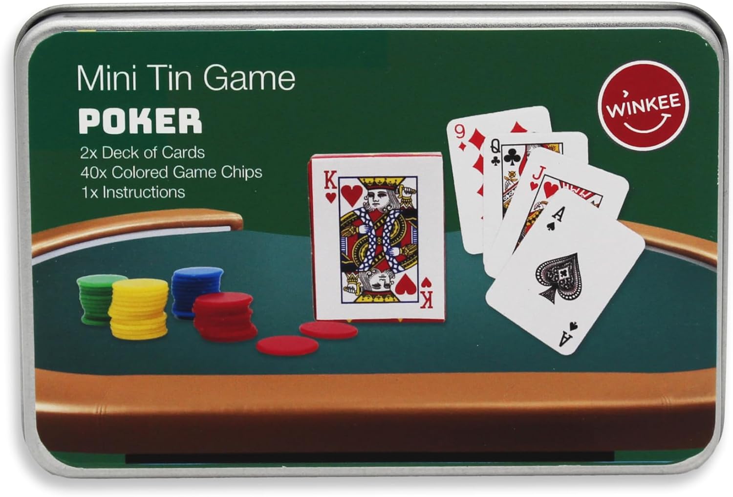 Winkee - Mini Tin Game Poker - (18404)