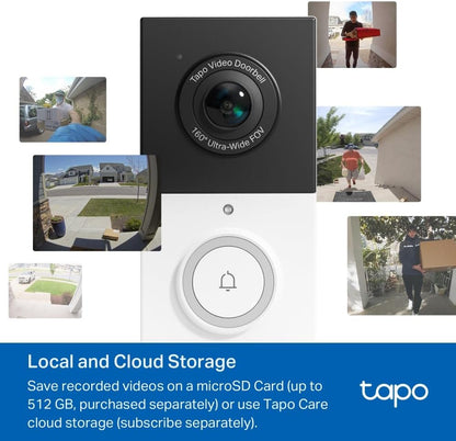 Tp-Link - Tapo D210 Video Doorbell Camera