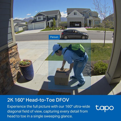 Tp-Link - Tapo D210 Video Doorbell Camera