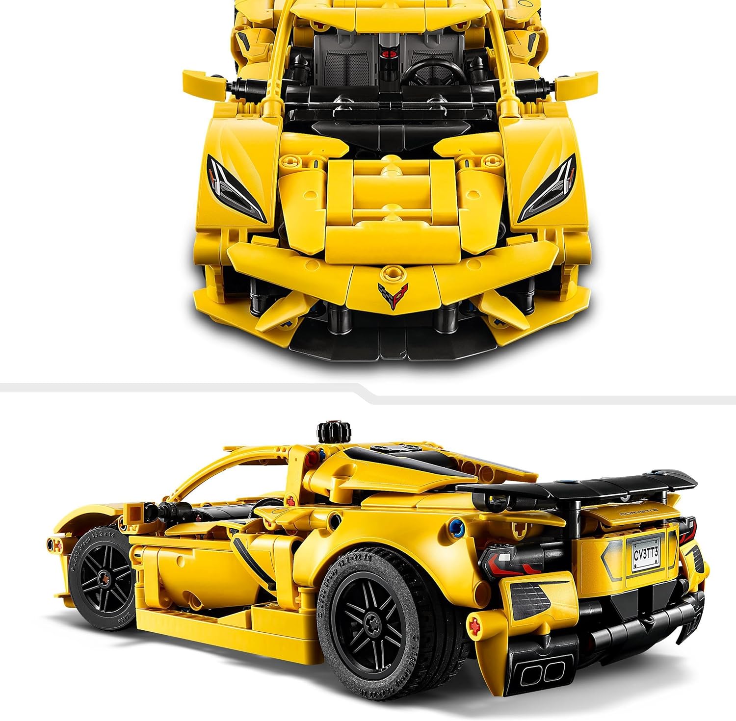 LEGO Technic Chevrolet Corvette Stingray Race Car Toy, 8-Cylinder Engine and Differential - Vehicle Model Kit - Birthday Gift for 9+ Year Old Boys, Girls or Adult Motorsport Fans - 42205