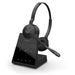 Jabra Engage 65 SE Stereo Wireless Headset Professional calls, DECT Security, 13 Hour Battery, 50m range, all-day comfort with base, power supply, USB-C cable, Online Meeting App Compatibility,EU plug