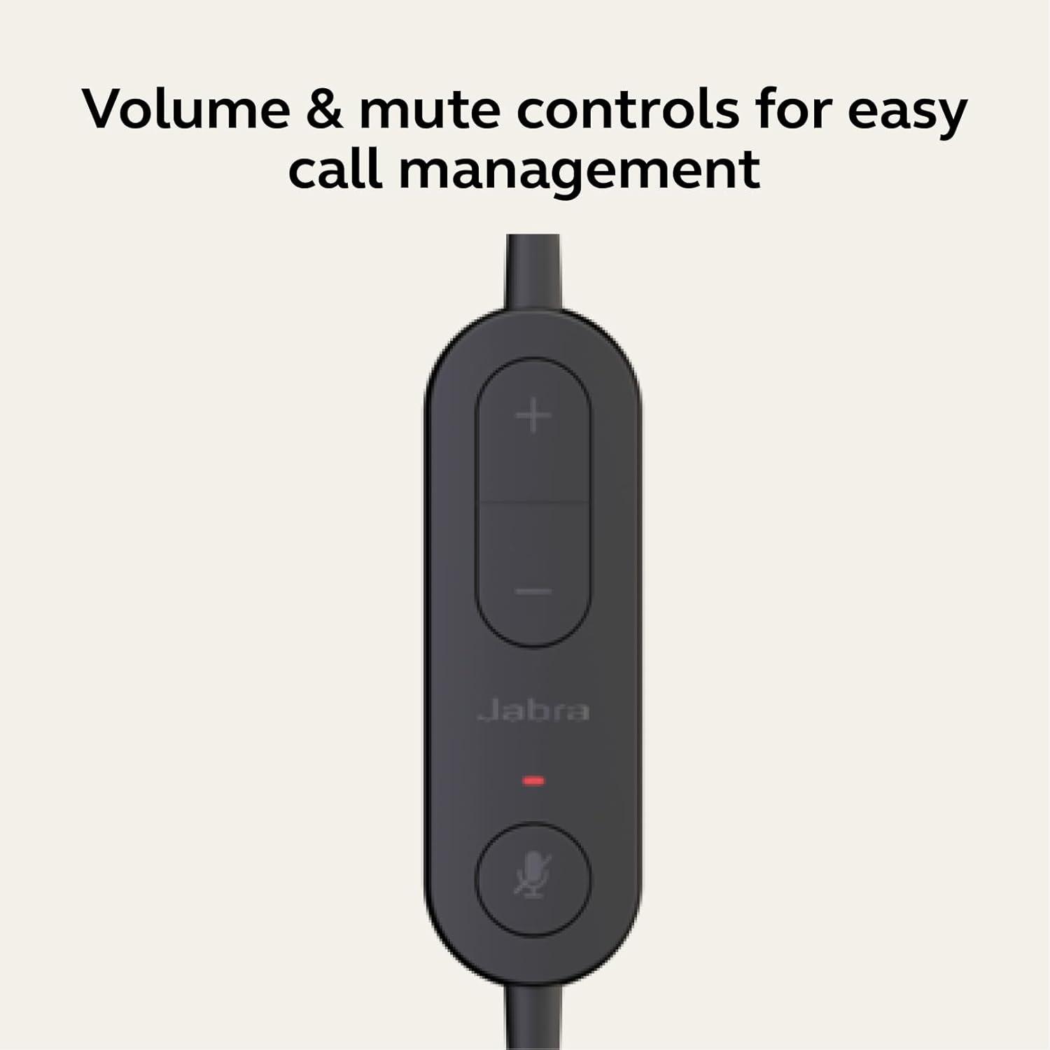 Jabra Evolve 10 Office Headset, Noise Cancelling Microphone, Compact Lightweight Design, 270 Degree Rotational Boom Arm, USB-A Wired Connectivity, Black