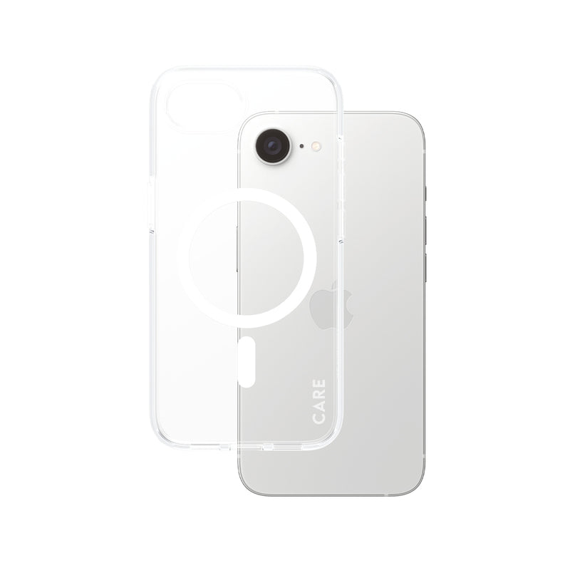 PanzerGlass CARE by ® Flagship Case Transparent Urban Combat w. White Qi Compatible iPhone 16e